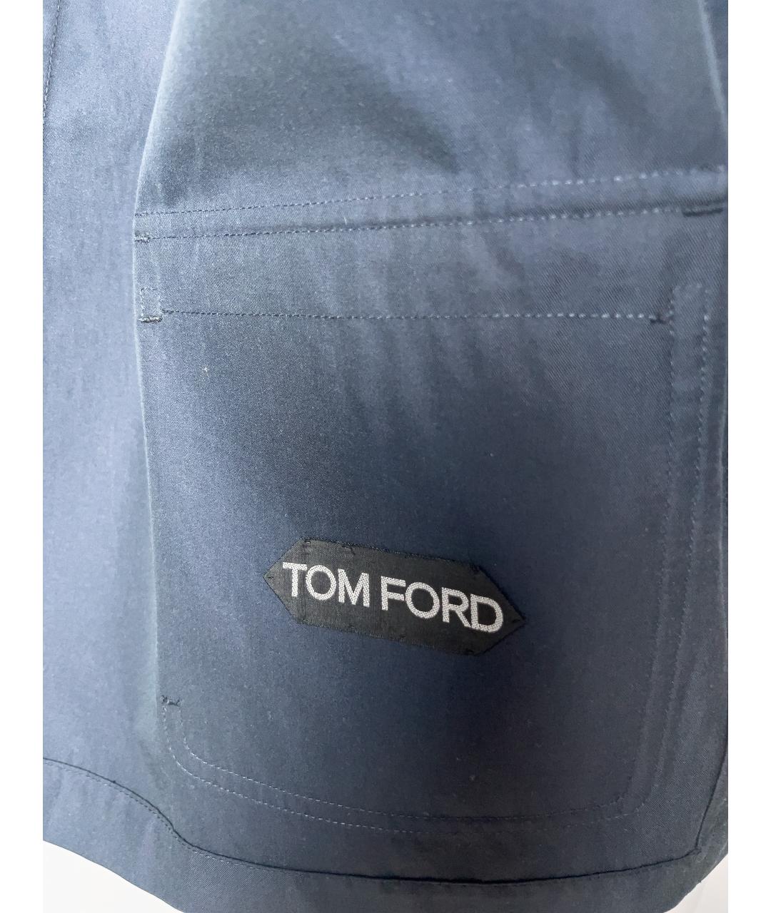 TOM FORD Синяя хлопковая куртка, фото 4