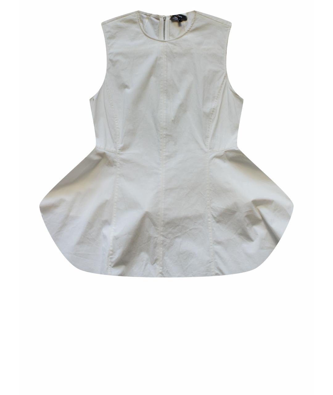 THEORY Белая хлопковая блузы, фото 1
