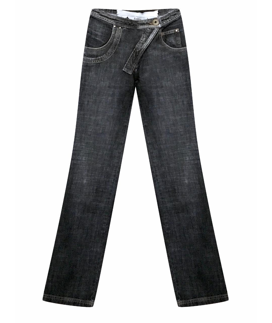 ANTONIO BARBATO Черные хлопковые прямые джинсы, фото 1
