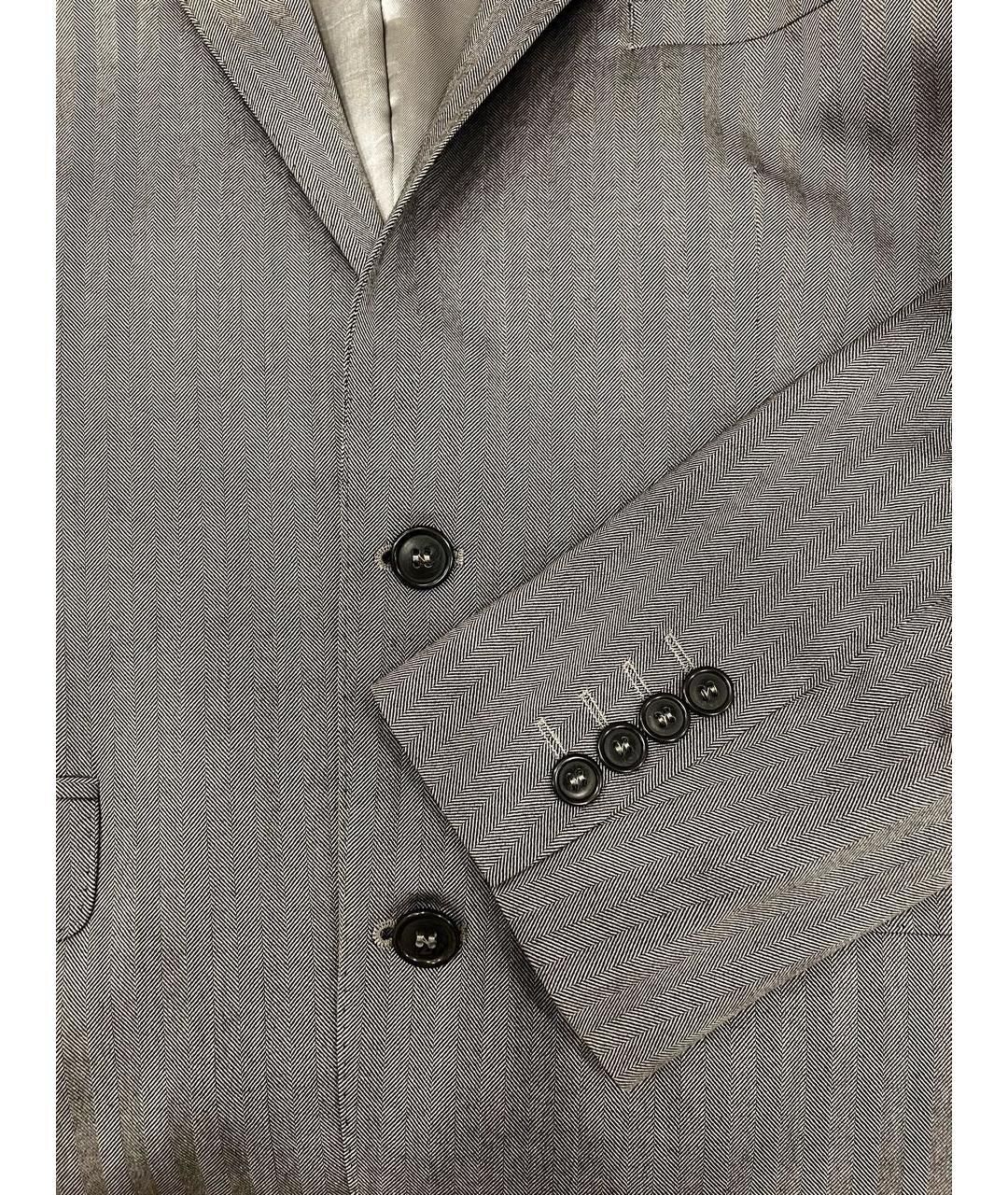 CERRUTI 1881 Серый шерстяной пиджак, фото 3