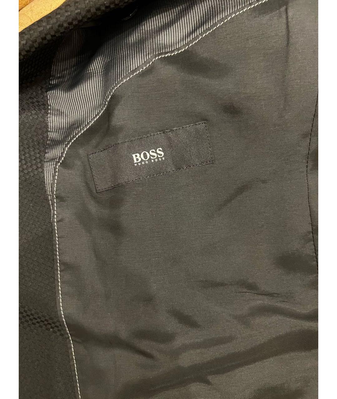 HUGO BOSS Черный шерстяной пиджак, фото 4