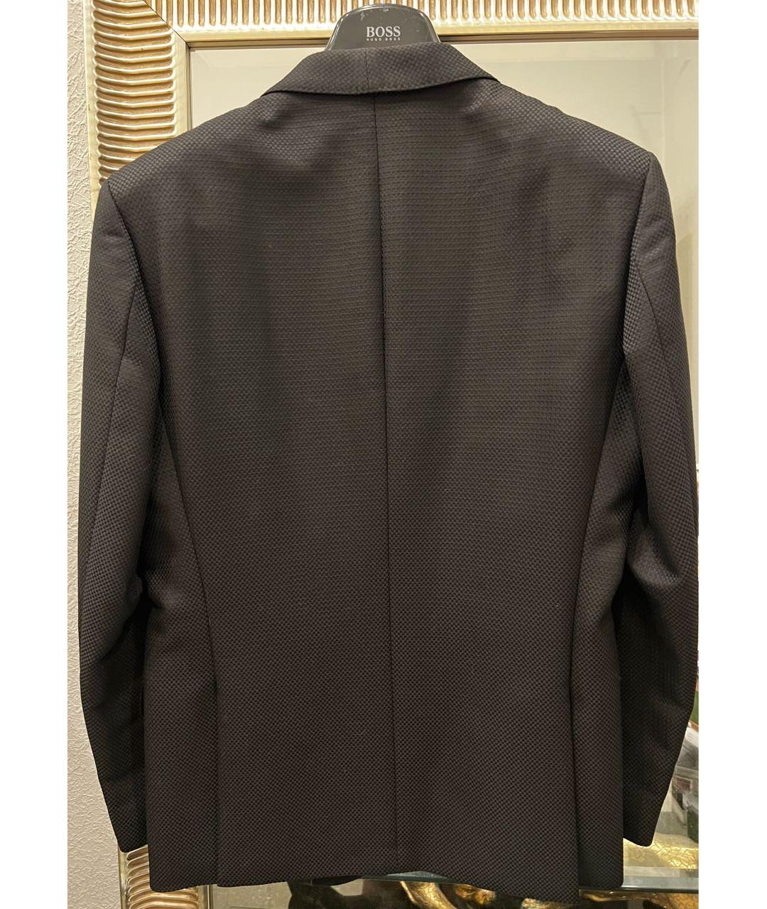 HUGO BOSS Черный шерстяной пиджак, фото 2