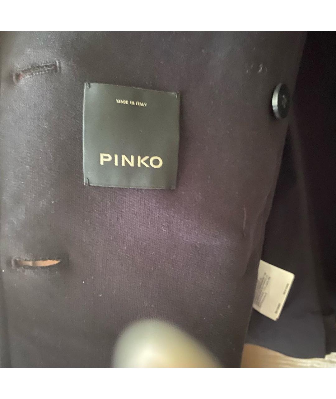 PINKO Черный хлопко-эластановый жакет/пиджак, фото 4
