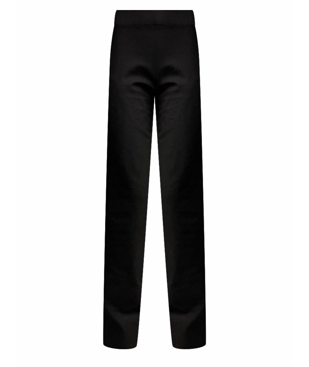 RALPH LAUREN Черные вискозные классические брюки, фото 1