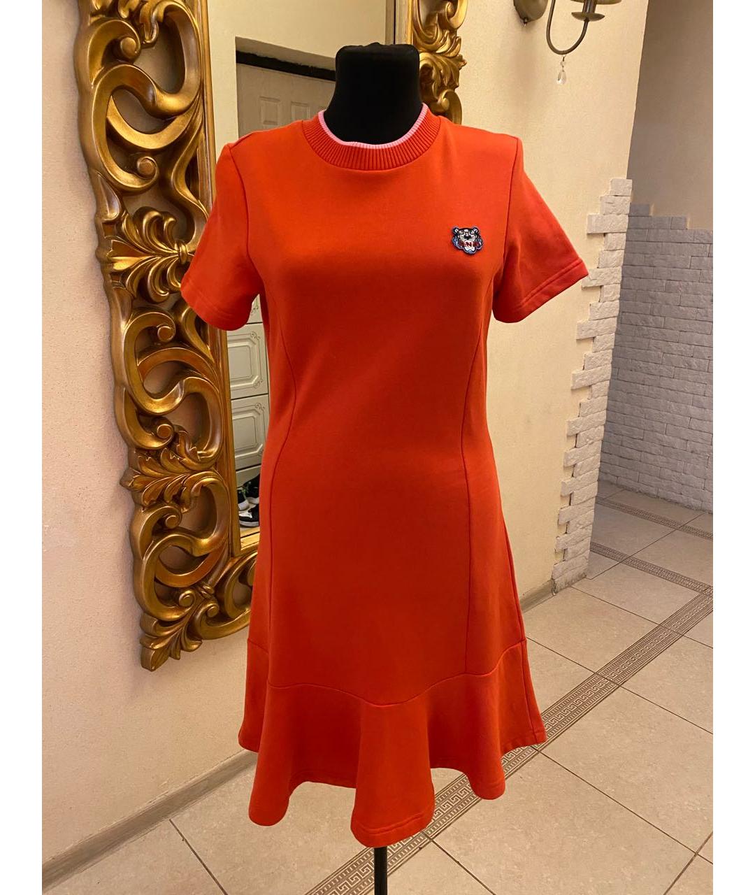 KENZO Оранжевое платье, фото 4