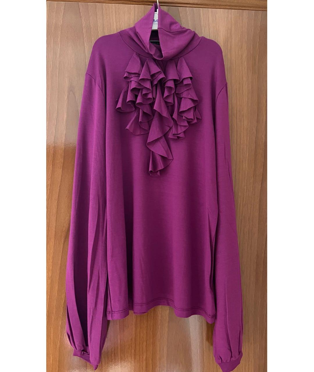 SEE BY CHLOE Фиолетовая вискозная блузы, фото 4