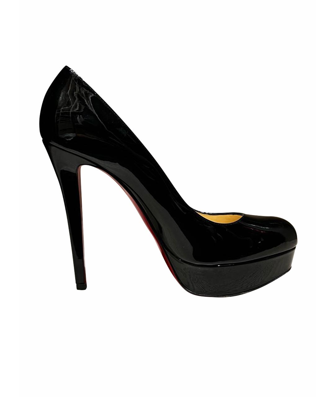 CHRISTIAN LOUBOUTIN Черные туфли из лакированной кожи, фото 1