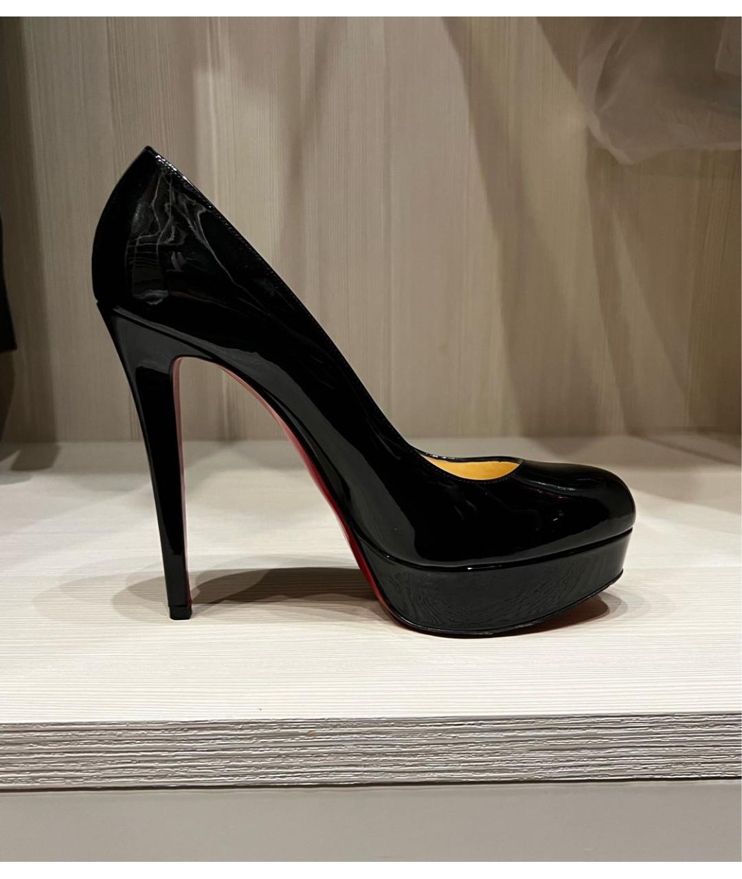 CHRISTIAN LOUBOUTIN Черные туфли из лакированной кожи, фото 6