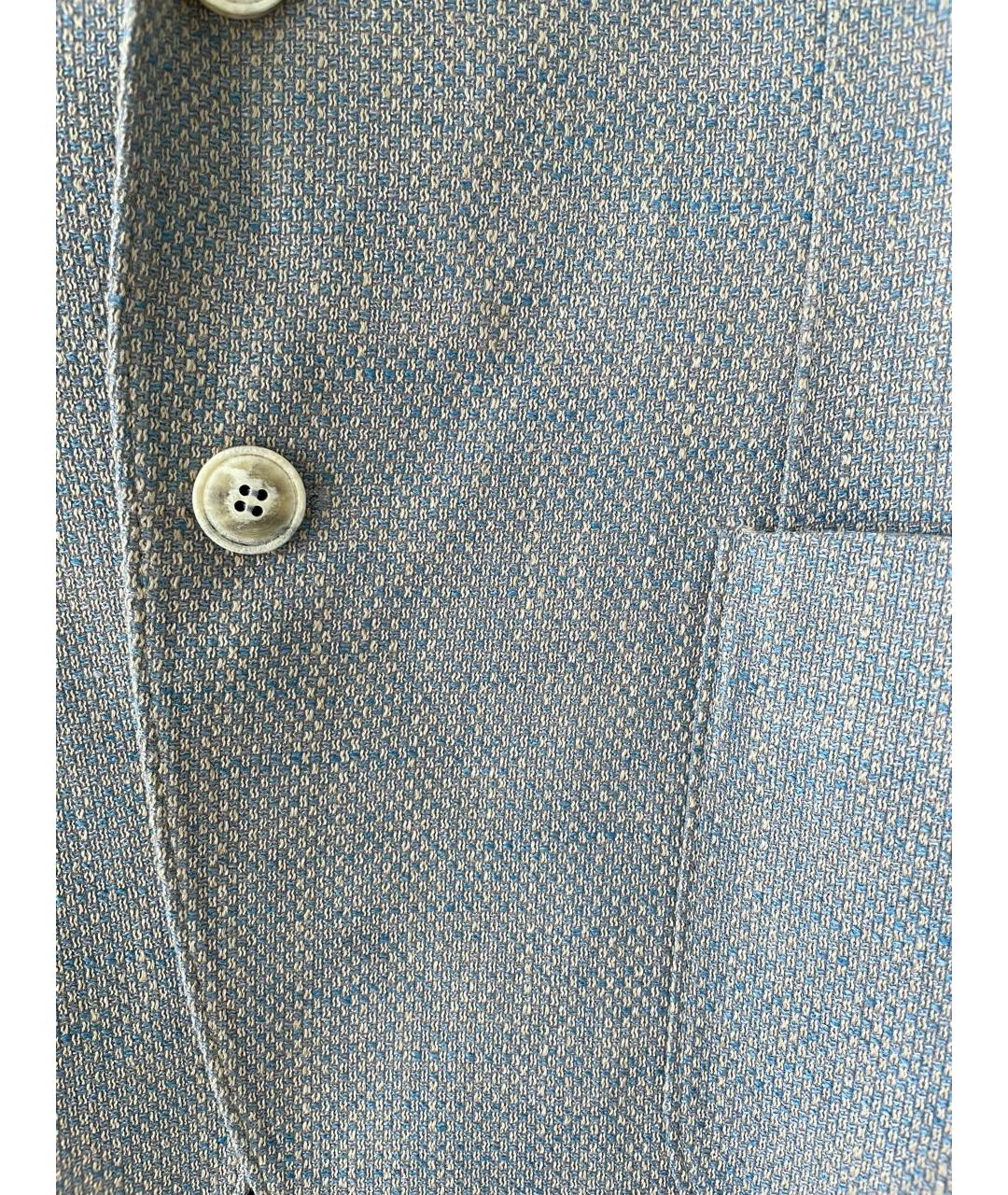 GIORGIO ARMANI Голубой шелковый пиджак, фото 5