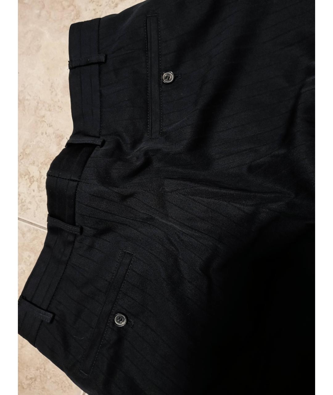 KARL LAGERFELD Черные вискозные классические брюки, фото 3