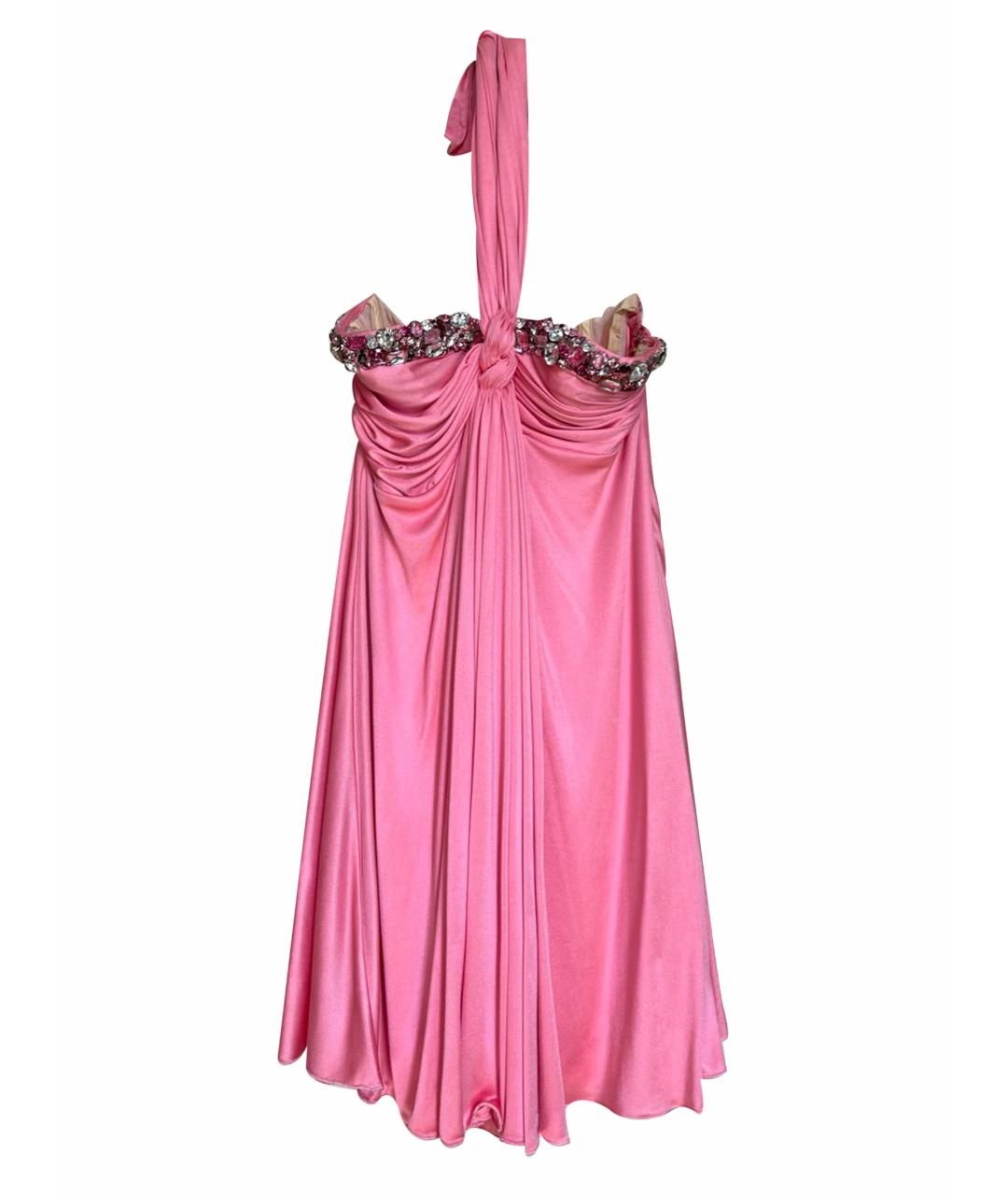 BLUMARINE Розовое вечернее платье, фото 1