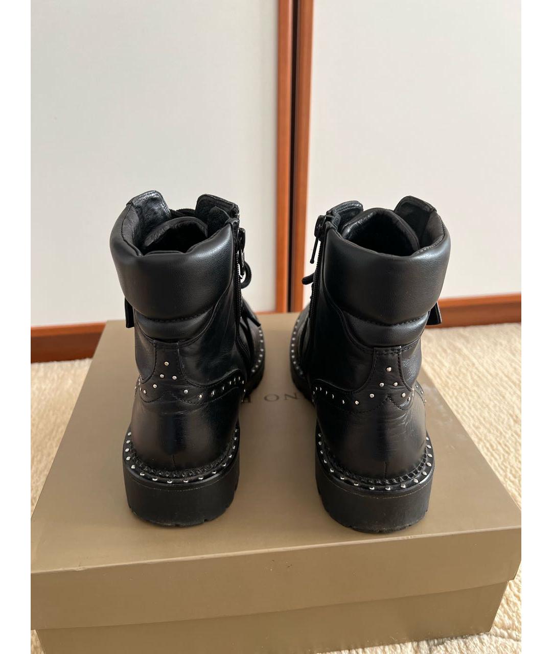 BRUNO PREMI Черные кожаные ботинки, фото 4