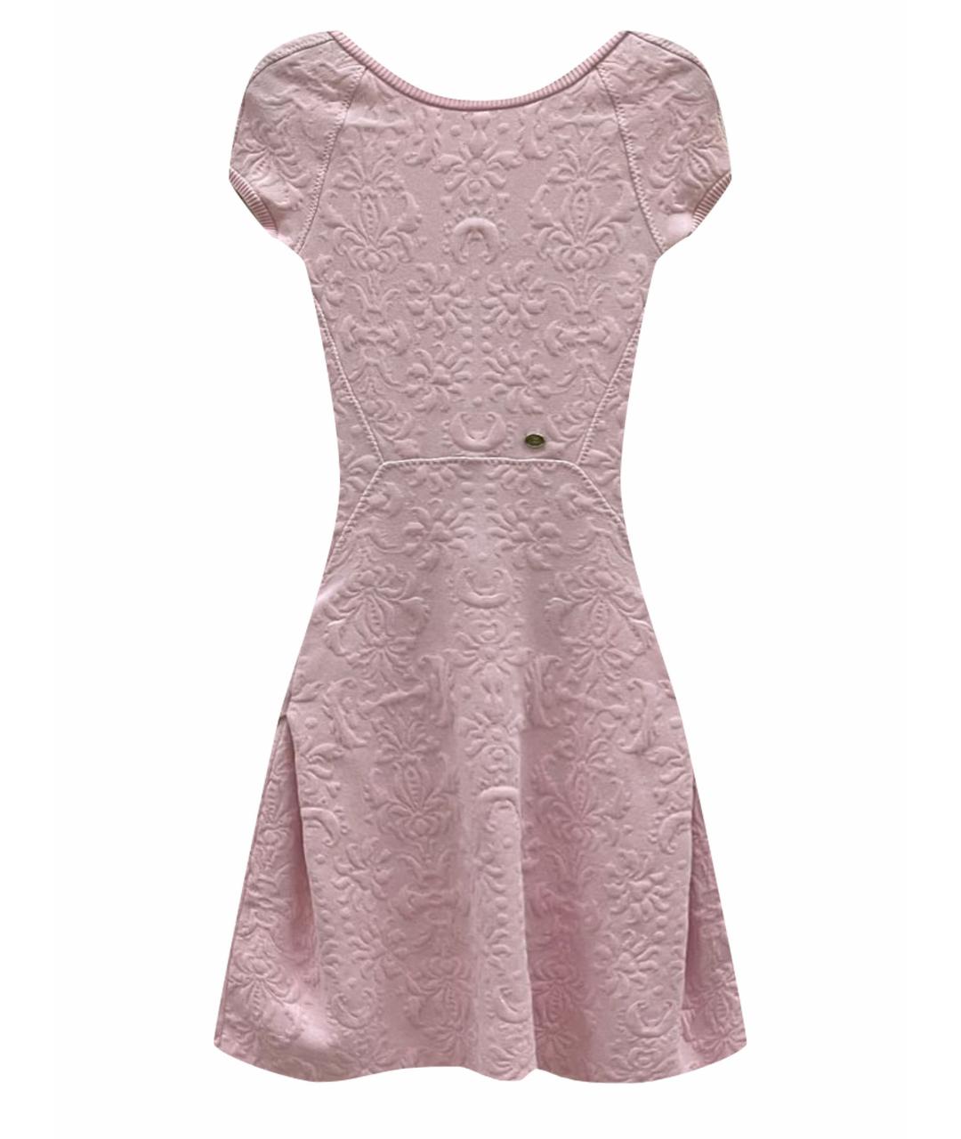 CHANEL PRE-OWNED Розовое вискозное платье, фото 1