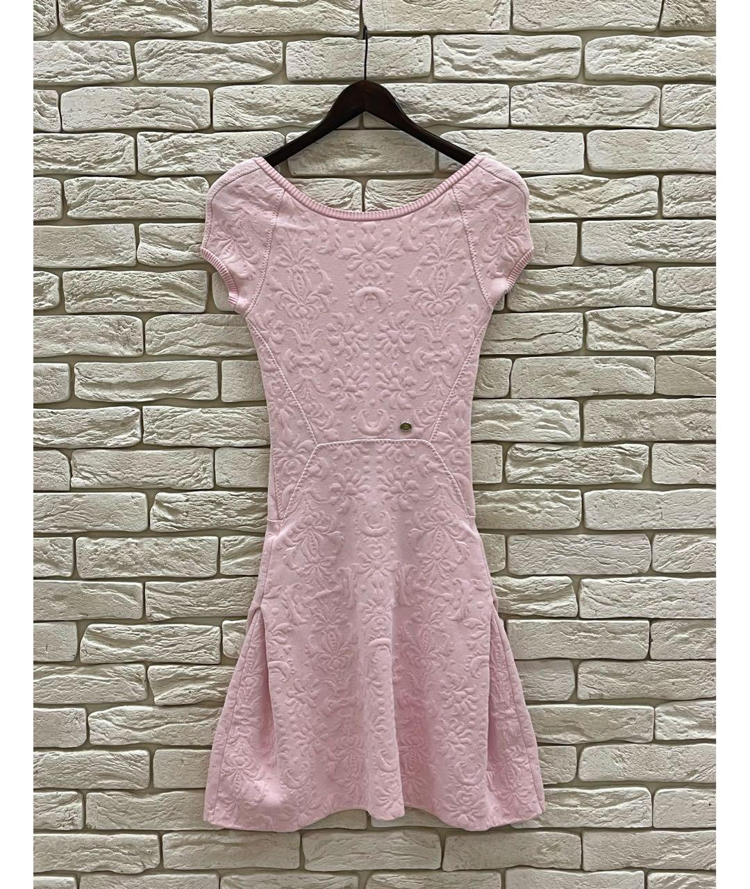 CHANEL PRE-OWNED Розовое вискозное платье, фото 6