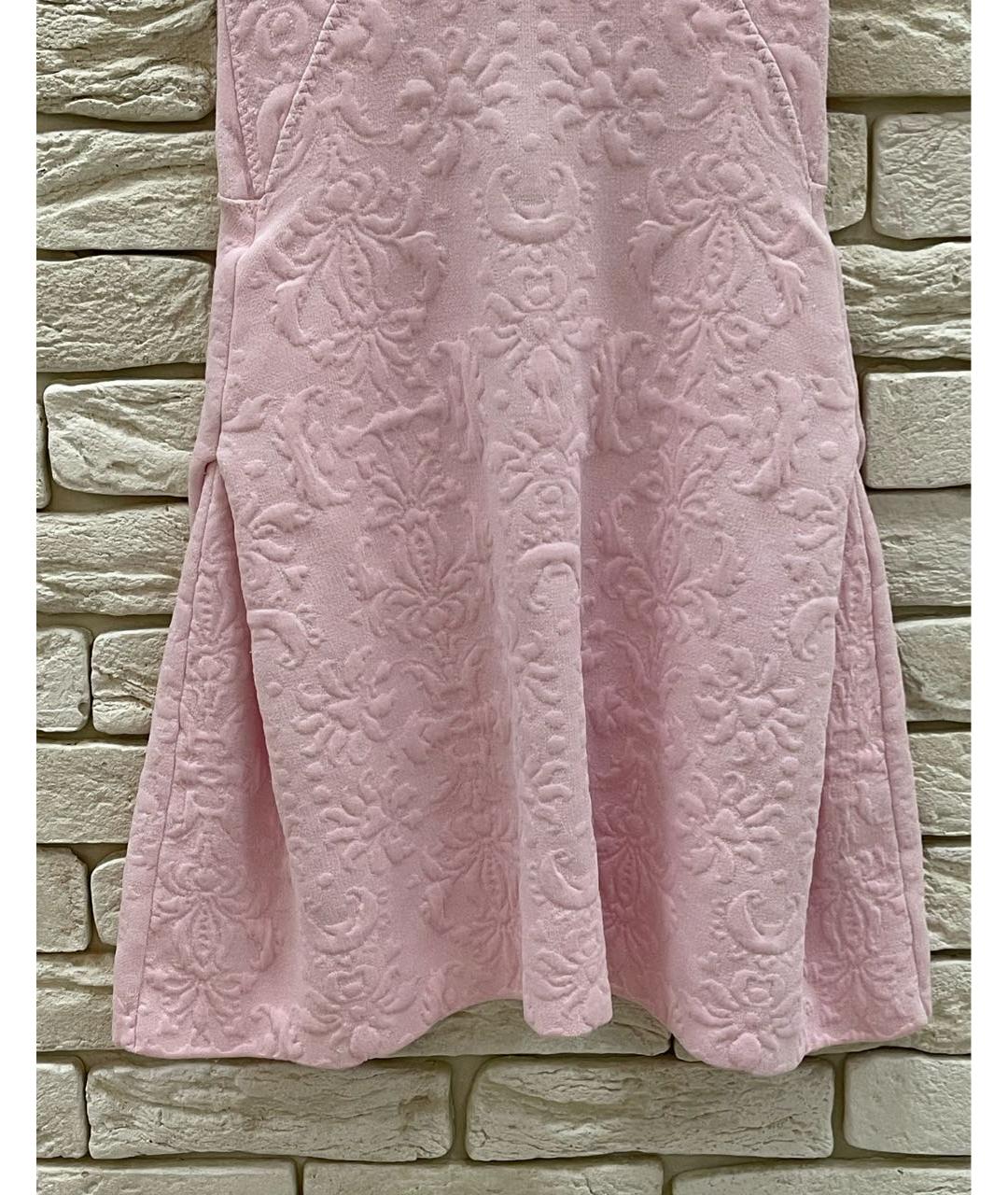 CHANEL PRE-OWNED Розовое вискозное платье, фото 3