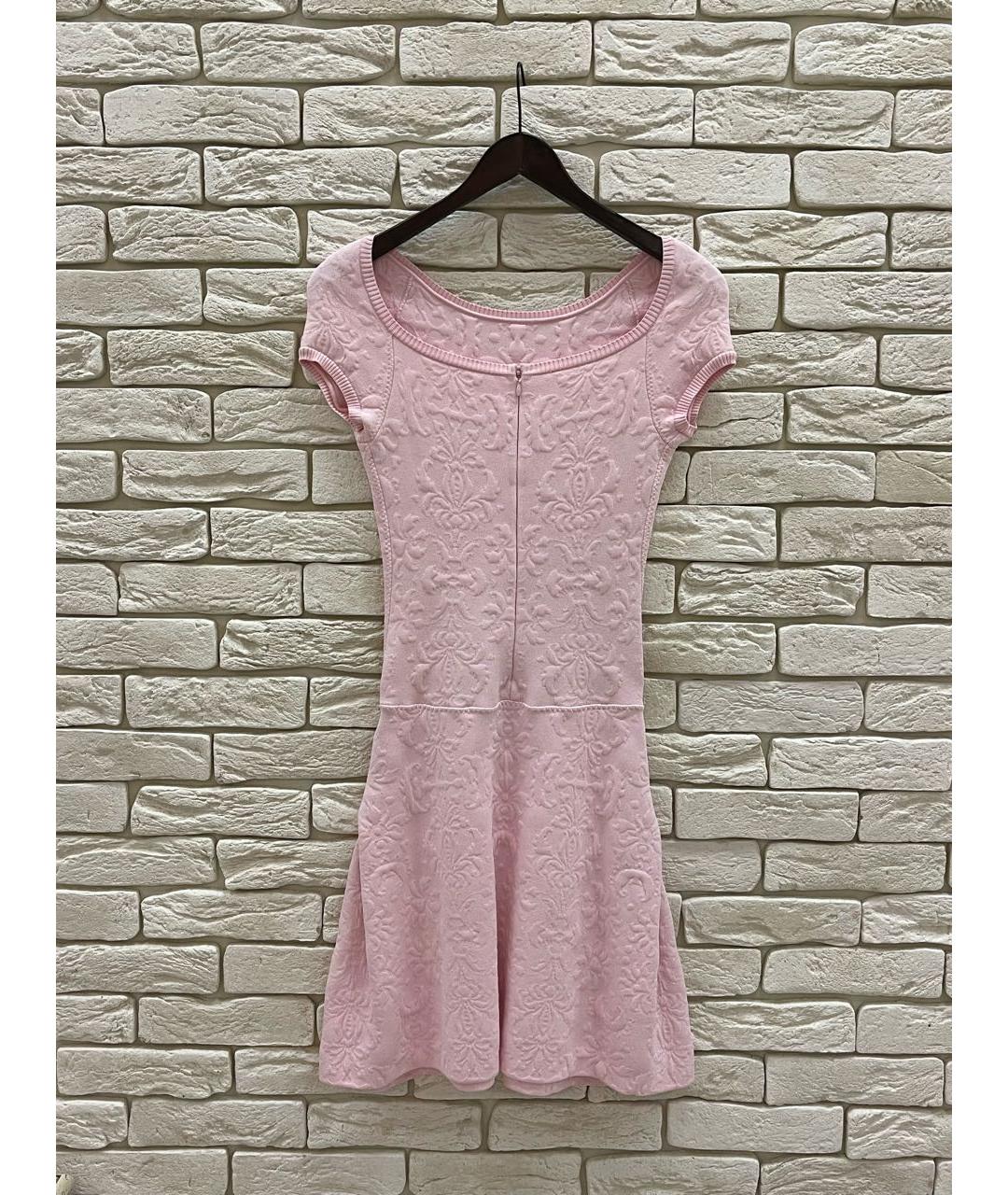 CHANEL PRE-OWNED Розовое вискозное платье, фото 2