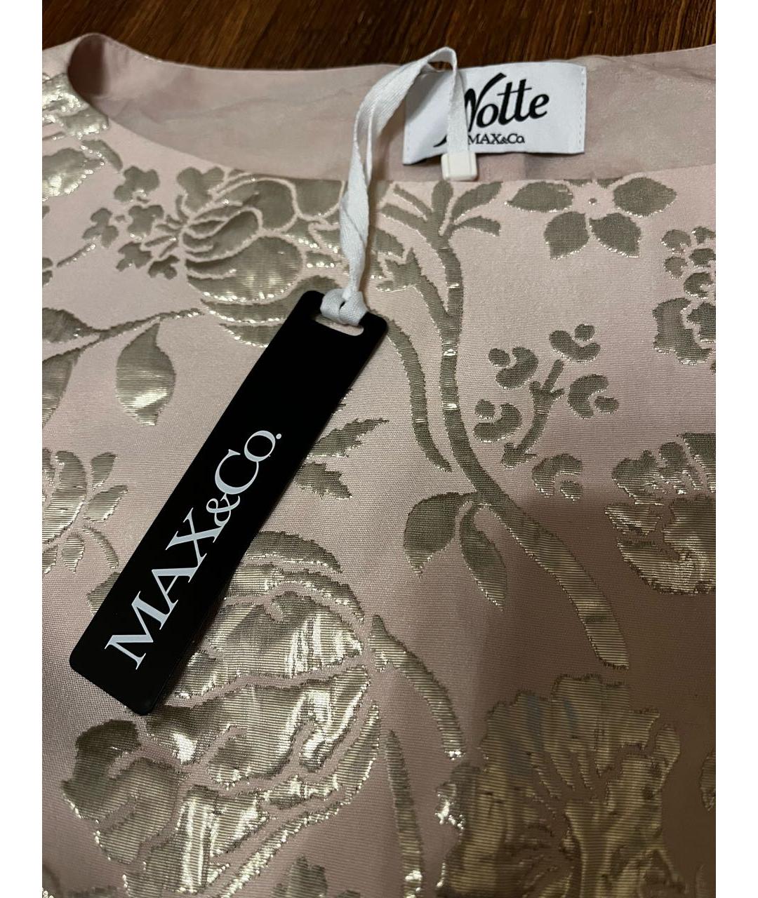 MAX&CO Розовое полиэстеровое коктейльное платье, фото 4