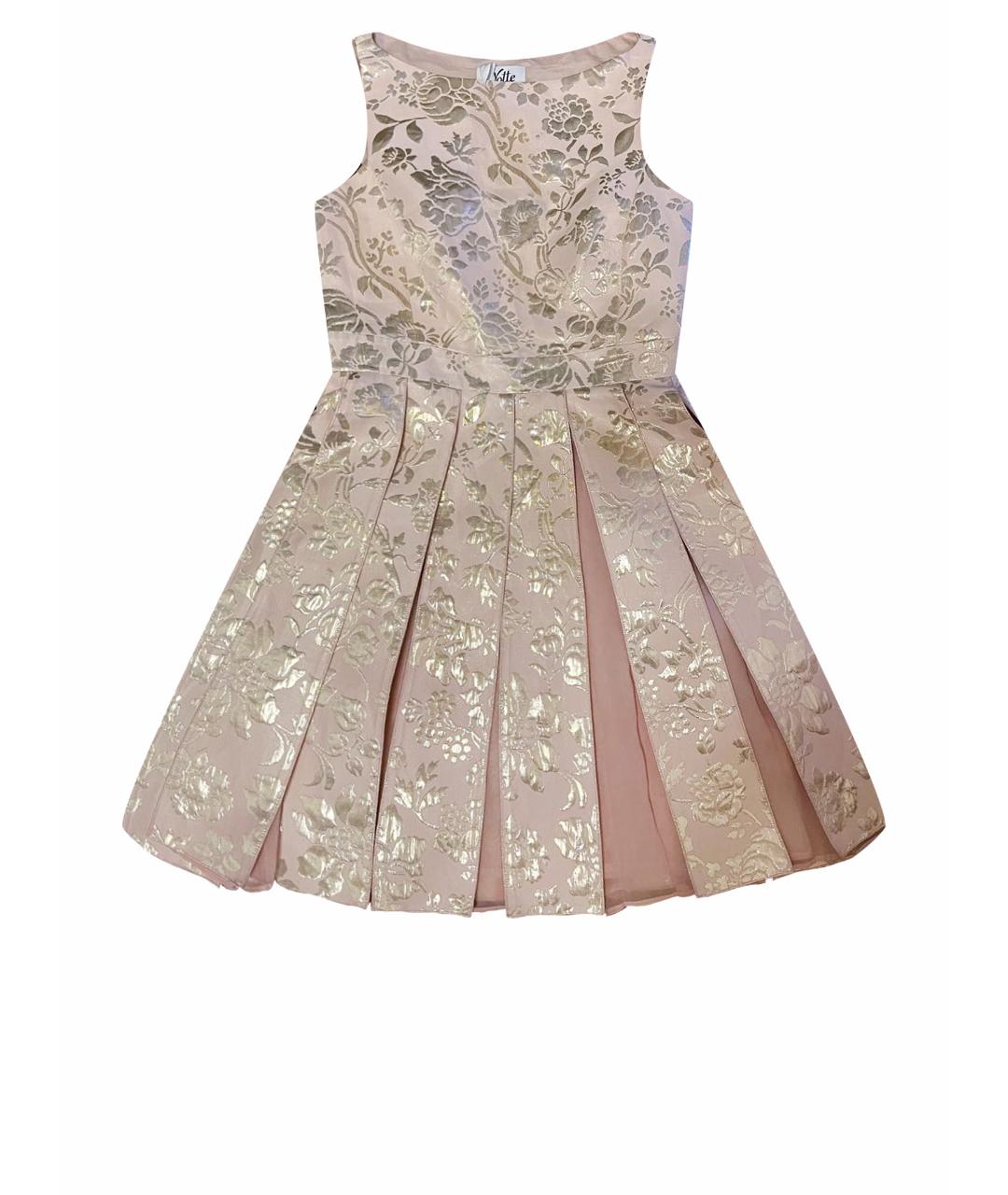 MAX&CO Розовое полиэстеровое коктейльное платье, фото 1