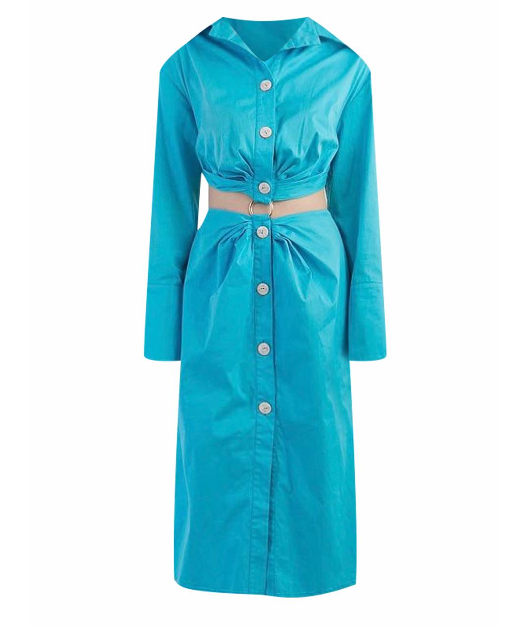 TALLER MARMO Голубое хлопковое платье, фото 1