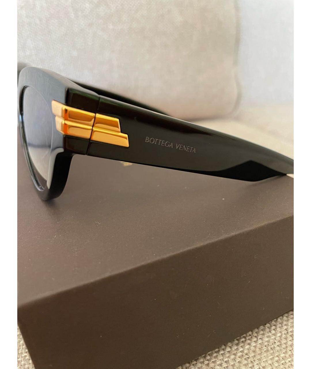 BOTTEGA VENETA Черные пластиковые солнцезащитные очки, фото 3