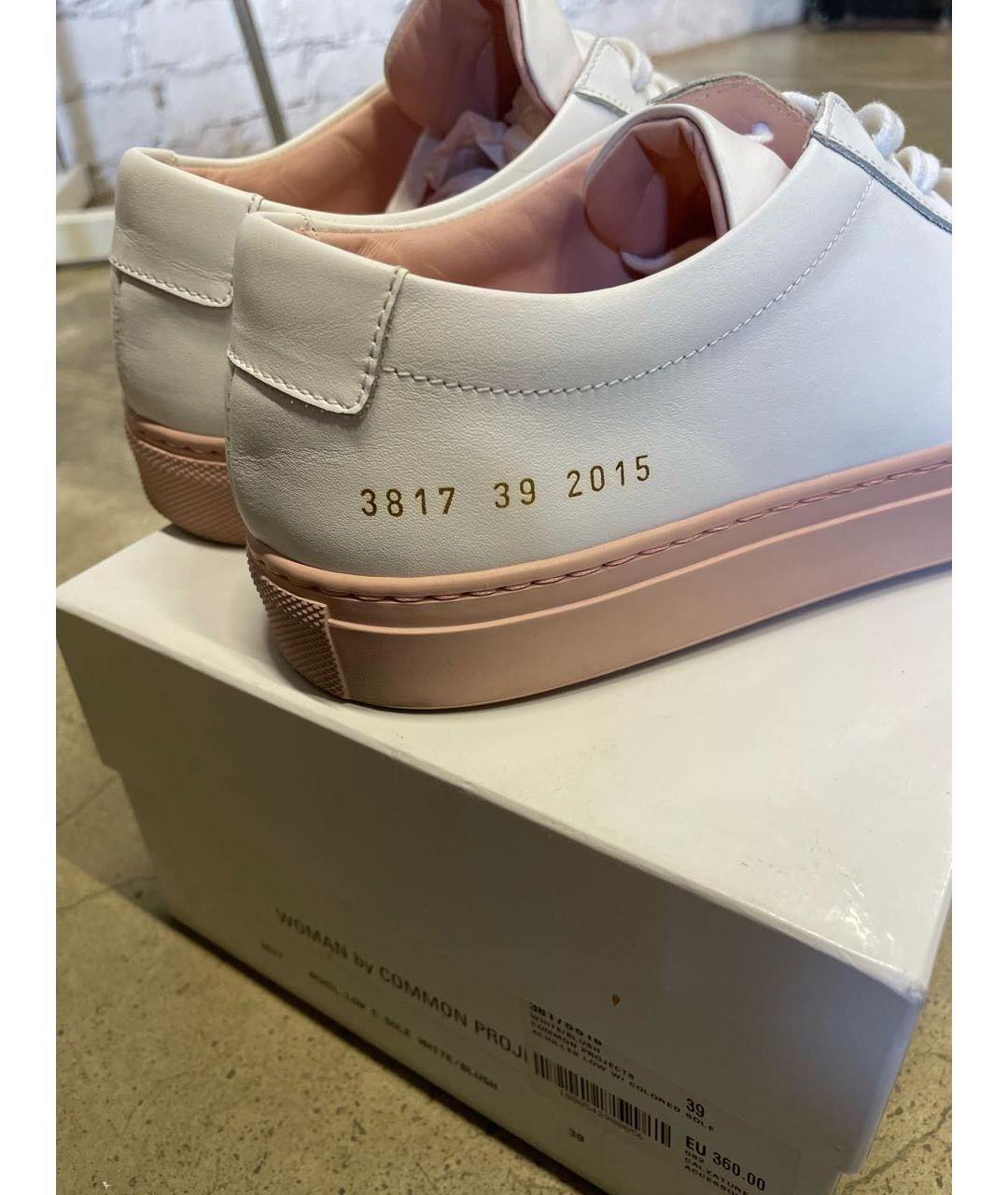 COMMON PROJECTS Белые кожаные кеды, фото 5