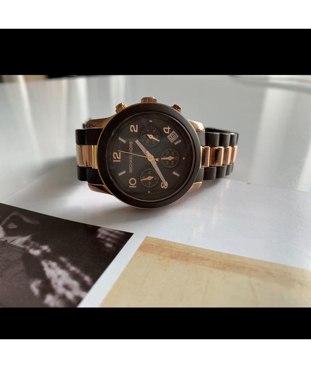 MICHAEL KORS Коричневые стальные часы, фото 9