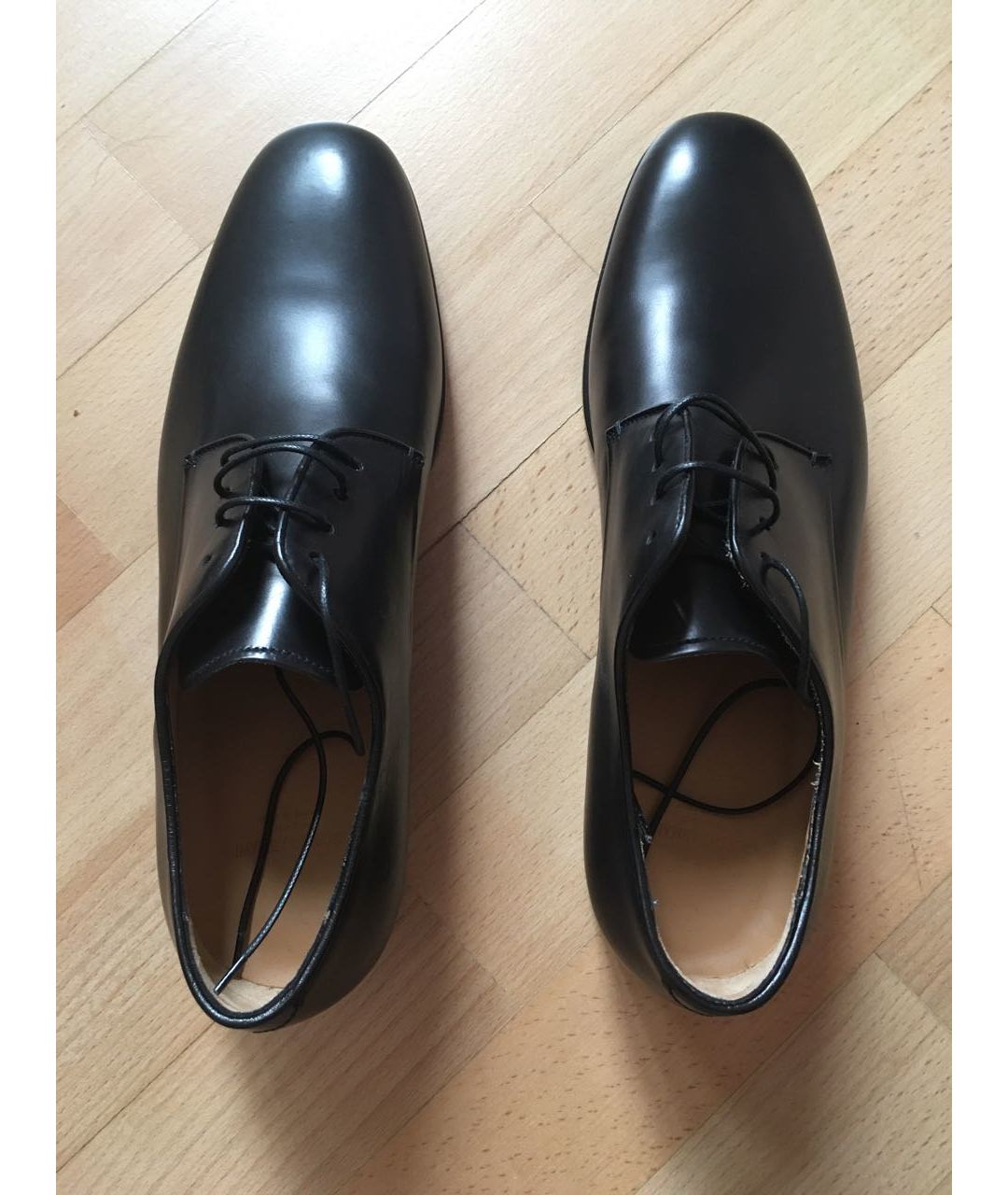 GIORGIO ARMANI Черные кожаные туфли, фото 3