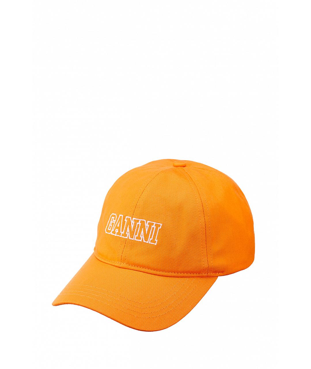 GANNI Оранжевая кепка, фото 1