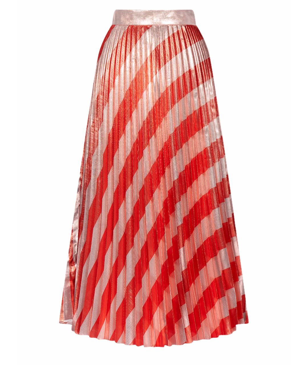 OFF-WHITE Красная полиамидовая юбка миди, фото 1