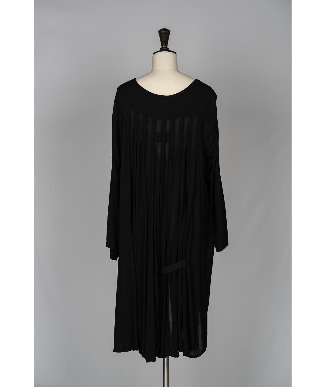 ANN DEMEULEMEESTER Черное вискозное коктейльное платье, фото 2