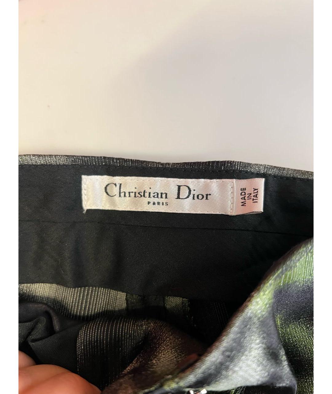 CHRISTIAN DIOR Зеленые брюки узкие, фото 4