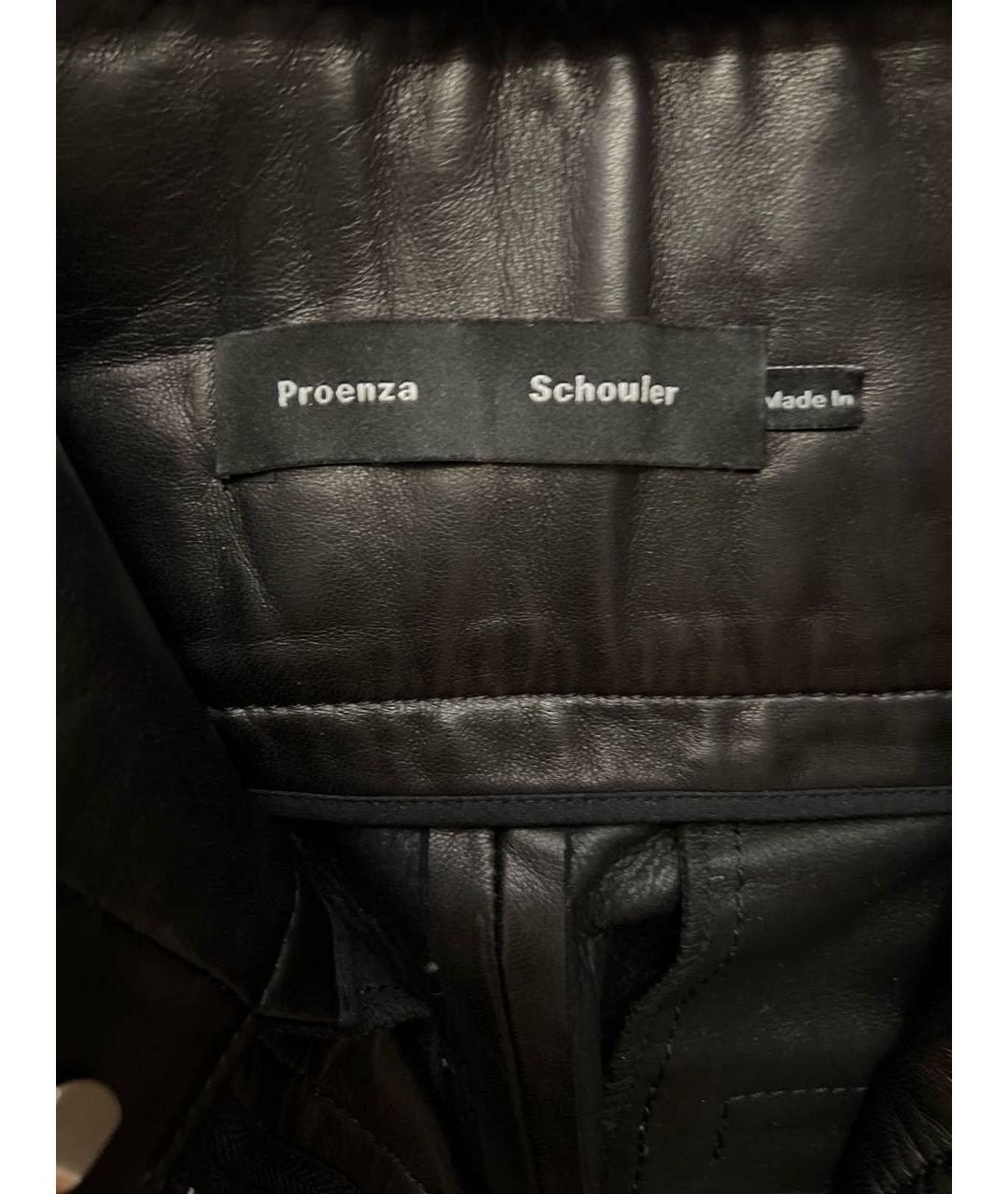 PROENZA SCHOULER Черные кожаные шорты, фото 3