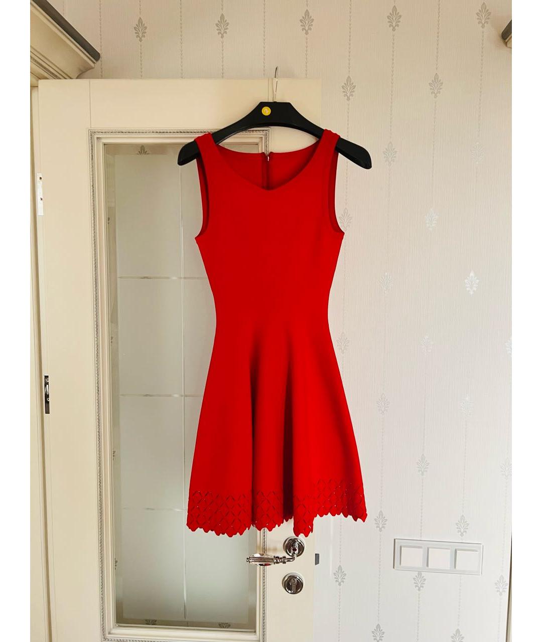 ALAIA Красное коктейльное платье, фото 5