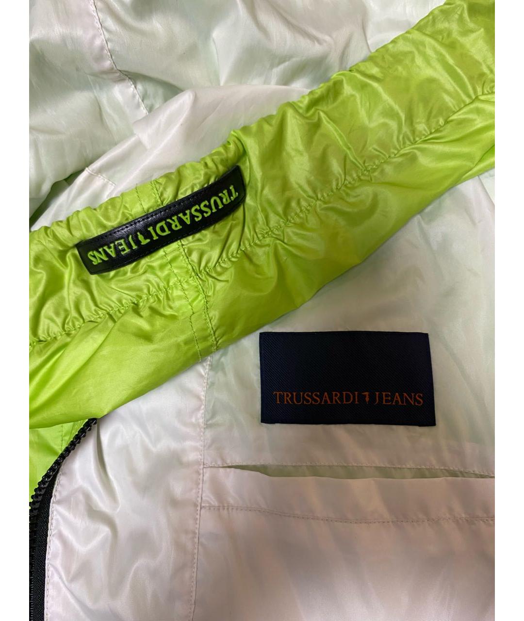 TRUSSARDI Салатовая полиамидовая спортивная куртка, фото 3