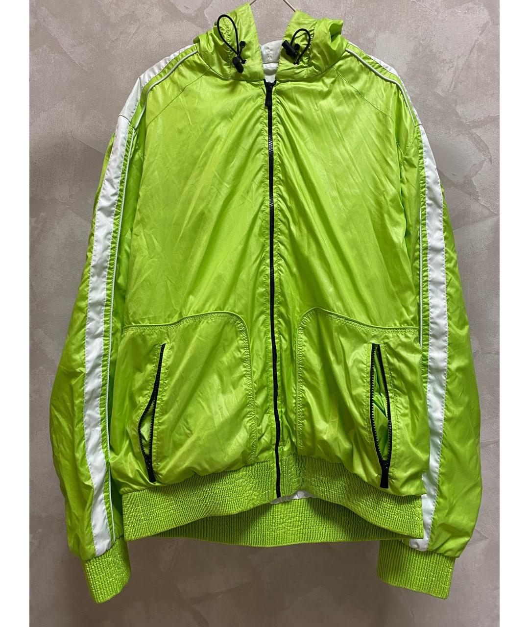 TRUSSARDI Салатовая полиамидовая спортивная куртка, фото 5