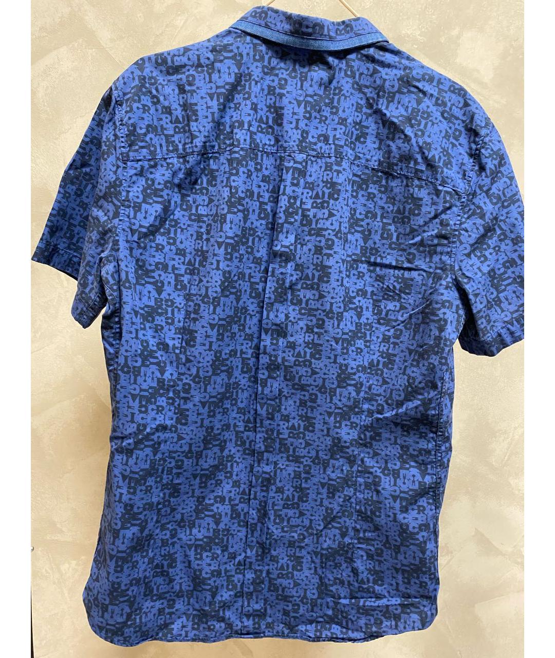 ICEBERG Синяя хлопковая кэжуал рубашка, фото 2