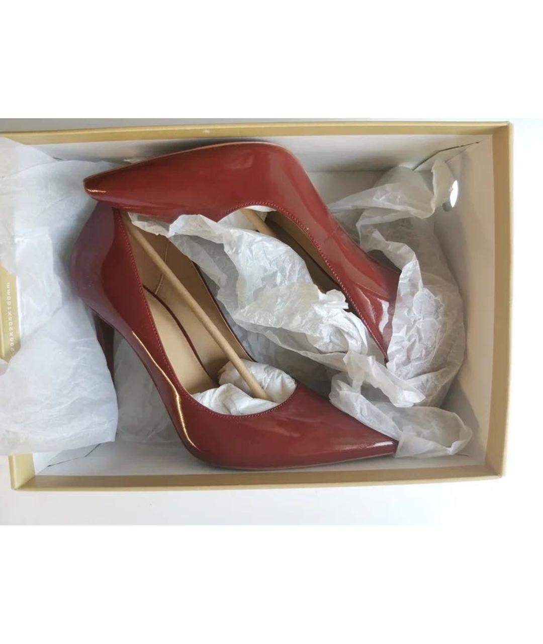 MICHAEL KORS Бордовые туфли из лакированной кожи, фото 7