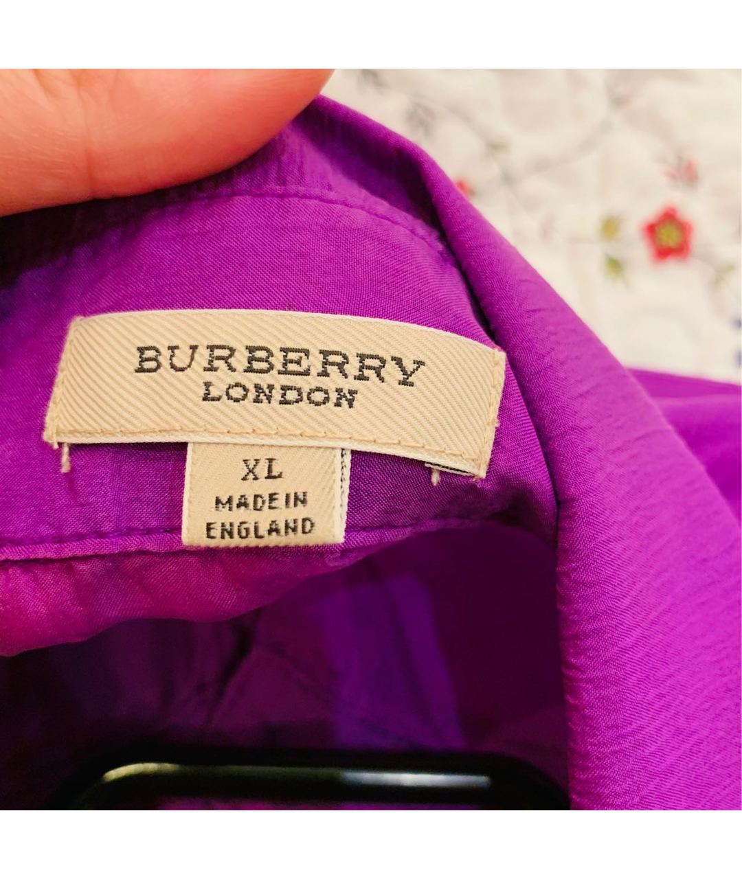 BURBERRY Фиолетовая хлопковая рубашка, фото 3