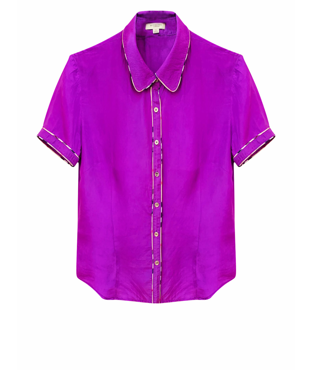 BURBERRY Фиолетовая хлопковая рубашка, фото 1