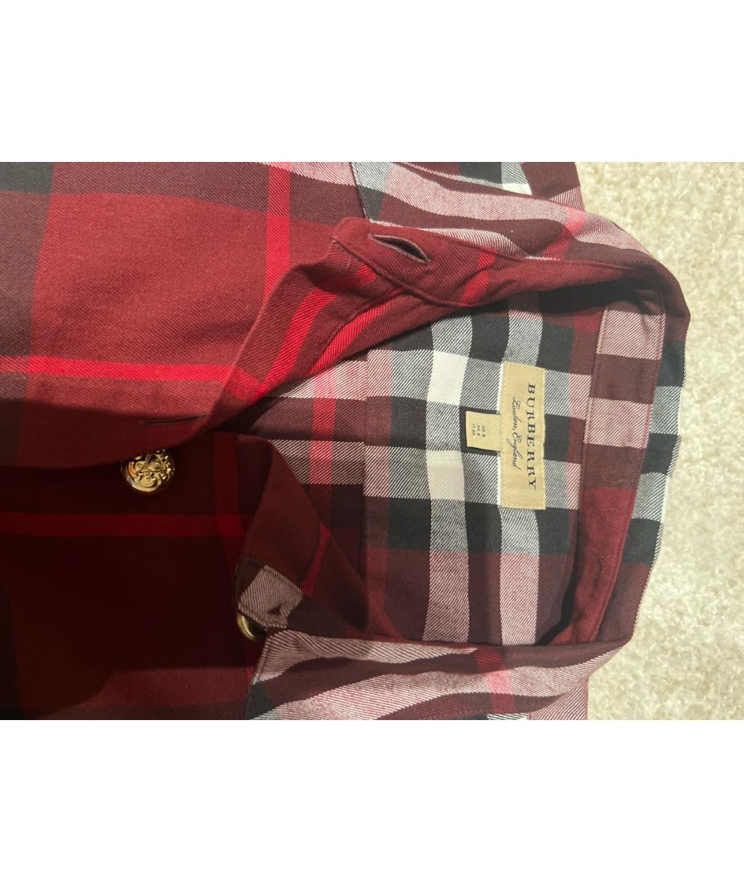 Burberry red clearance