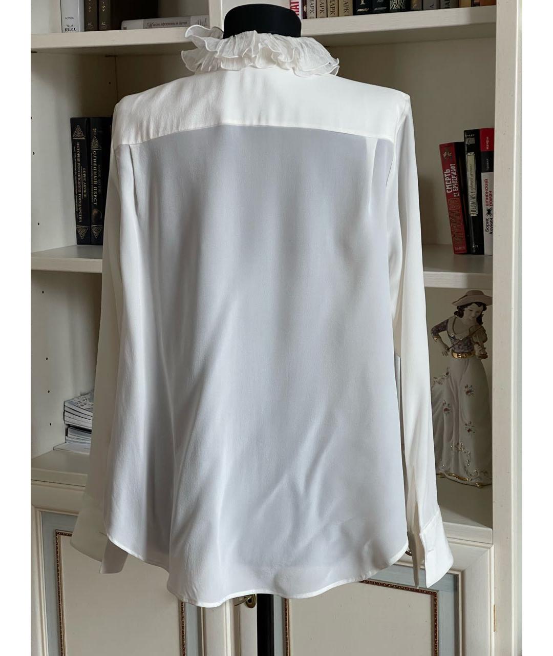 ERMANNO SCERVINO Белая шелковая блузы, фото 2