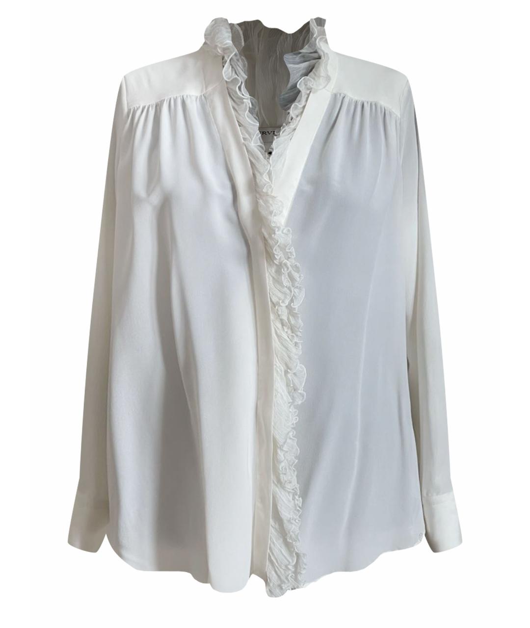ERMANNO SCERVINO Белая шелковая блузы, фото 1