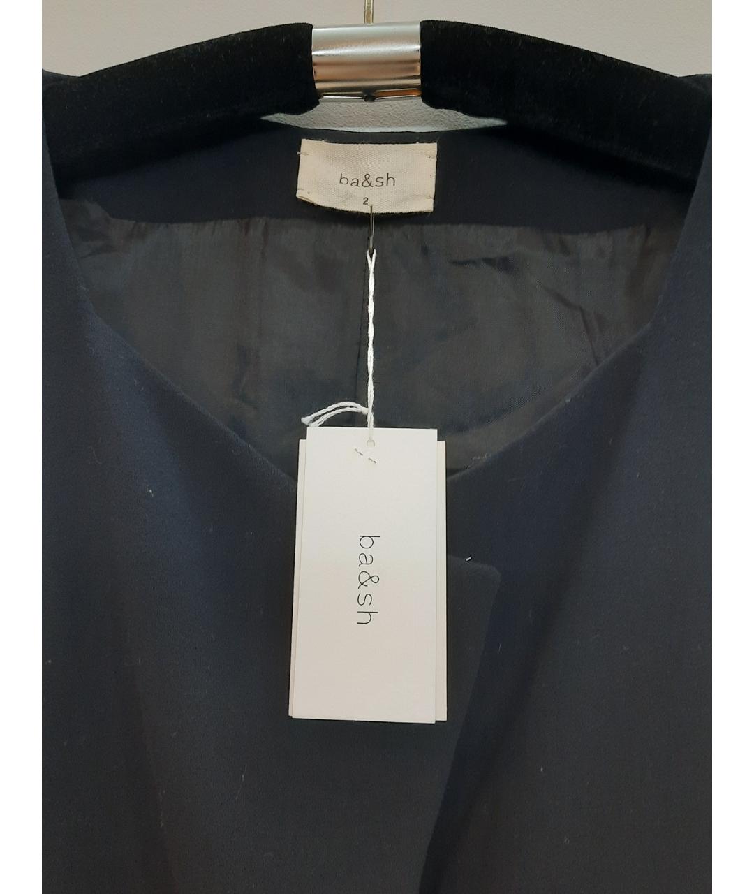 BA&SH Черный полиэстеровый жакет/пиджак, фото 3