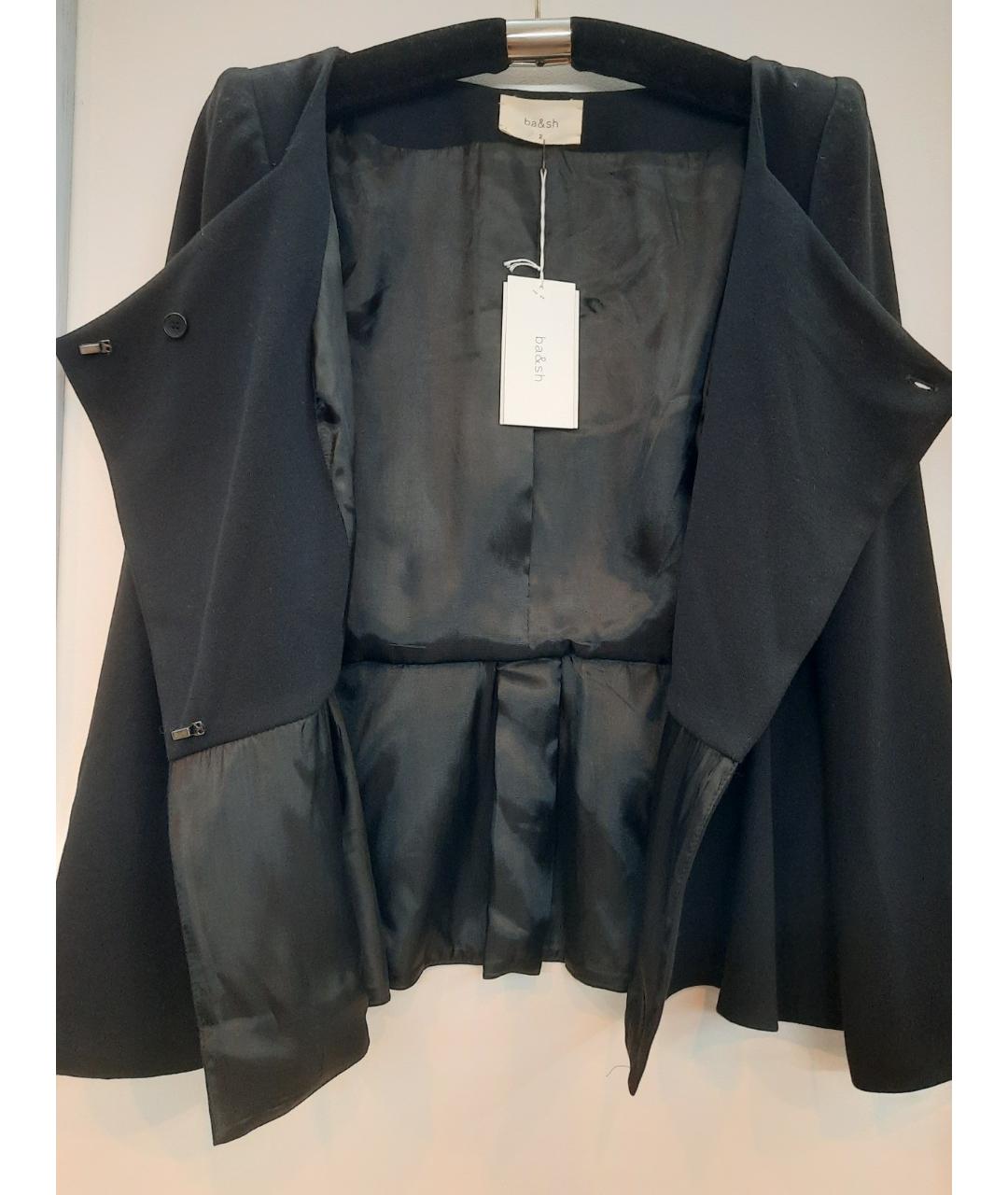 BA&SH Черный полиэстеровый жакет/пиджак, фото 5