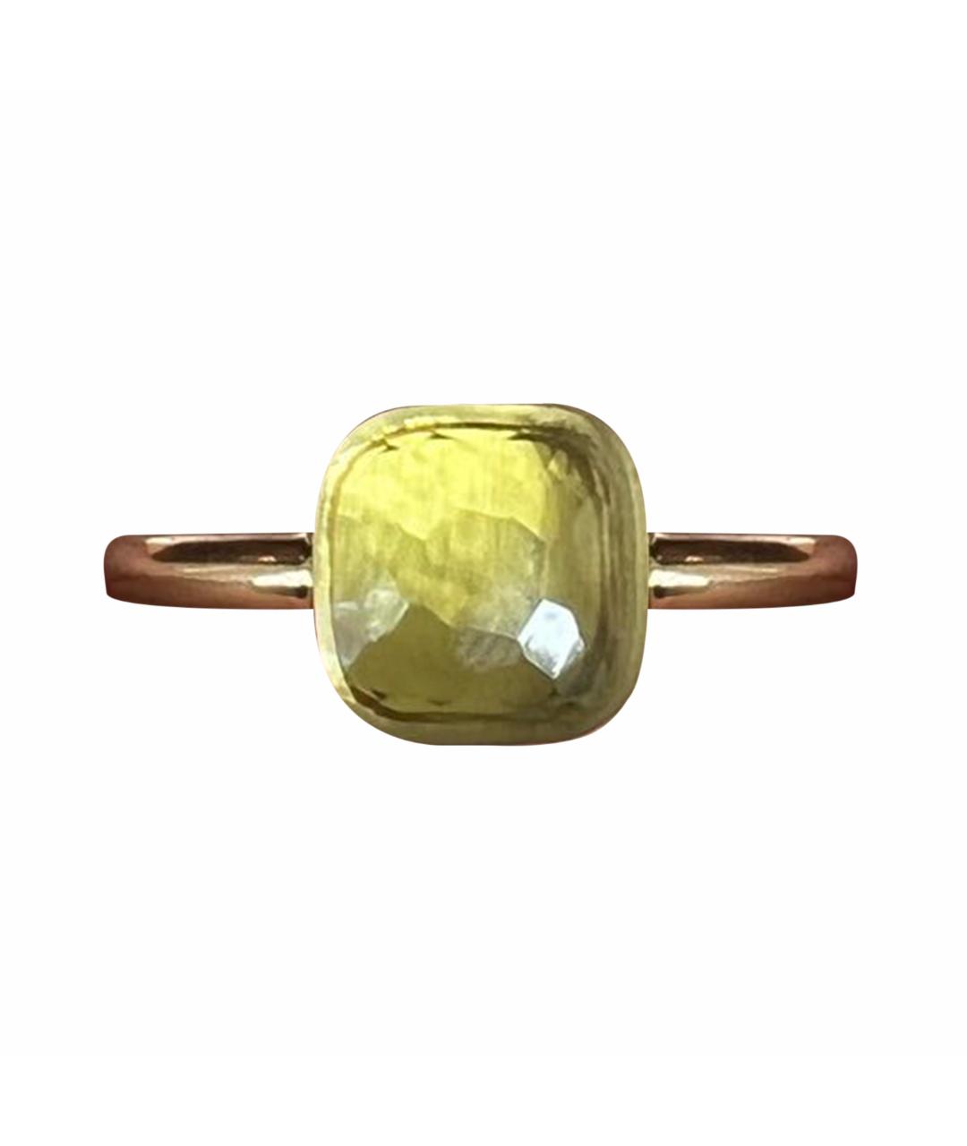 POMELLATO Зеленые кольцо из желтого золота, фото 1