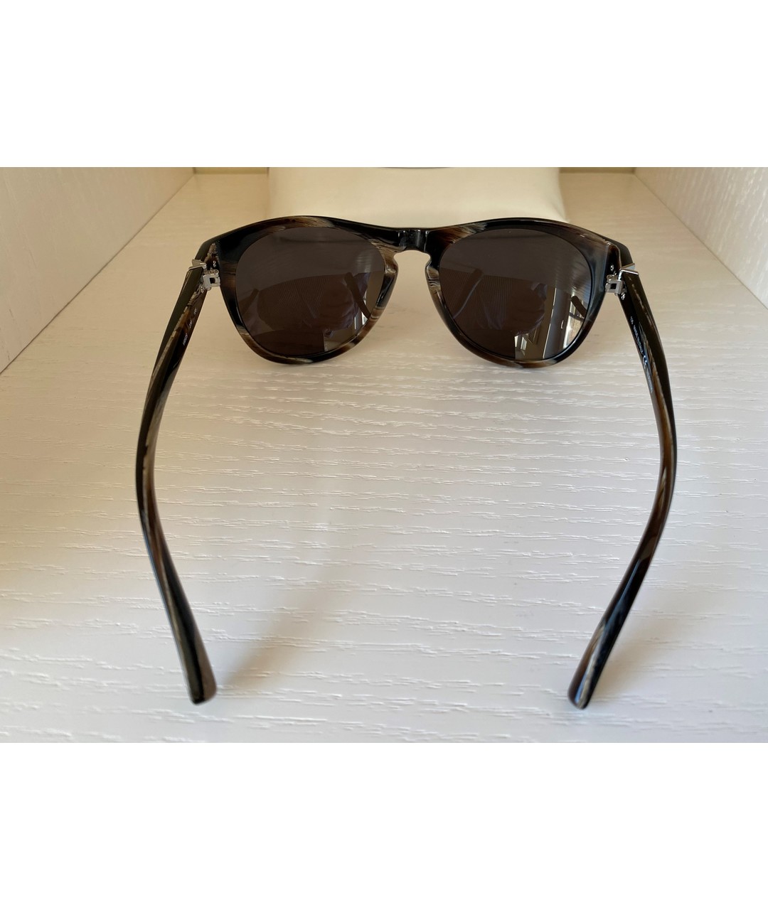 VALENTINO Коричневые пластиковые солнцезащитные очки, фото 6