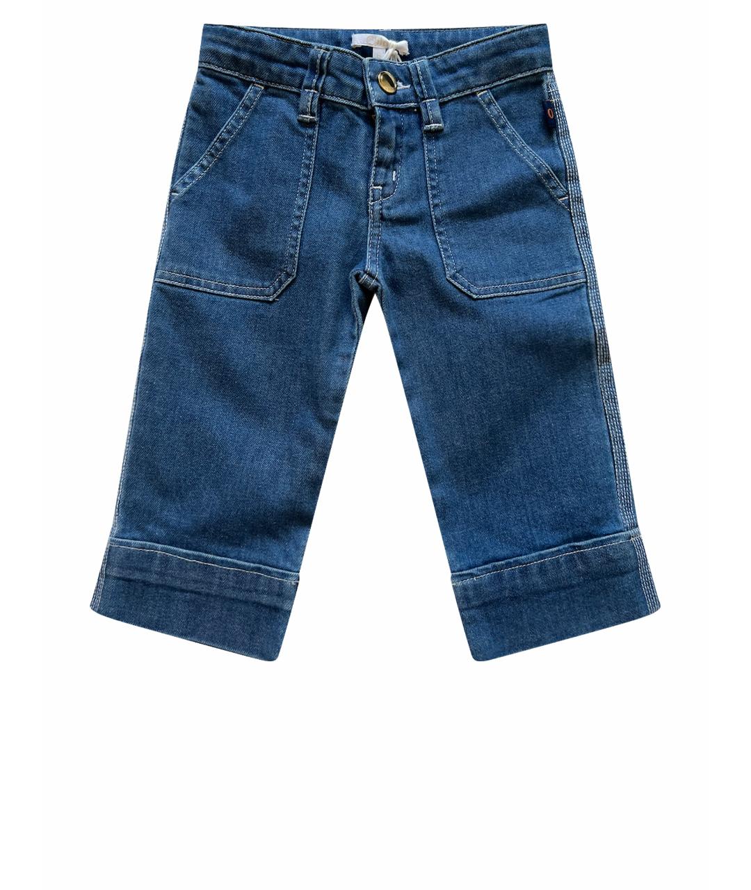 CHLOE Синие хлопковые детские джинсы, фото 1