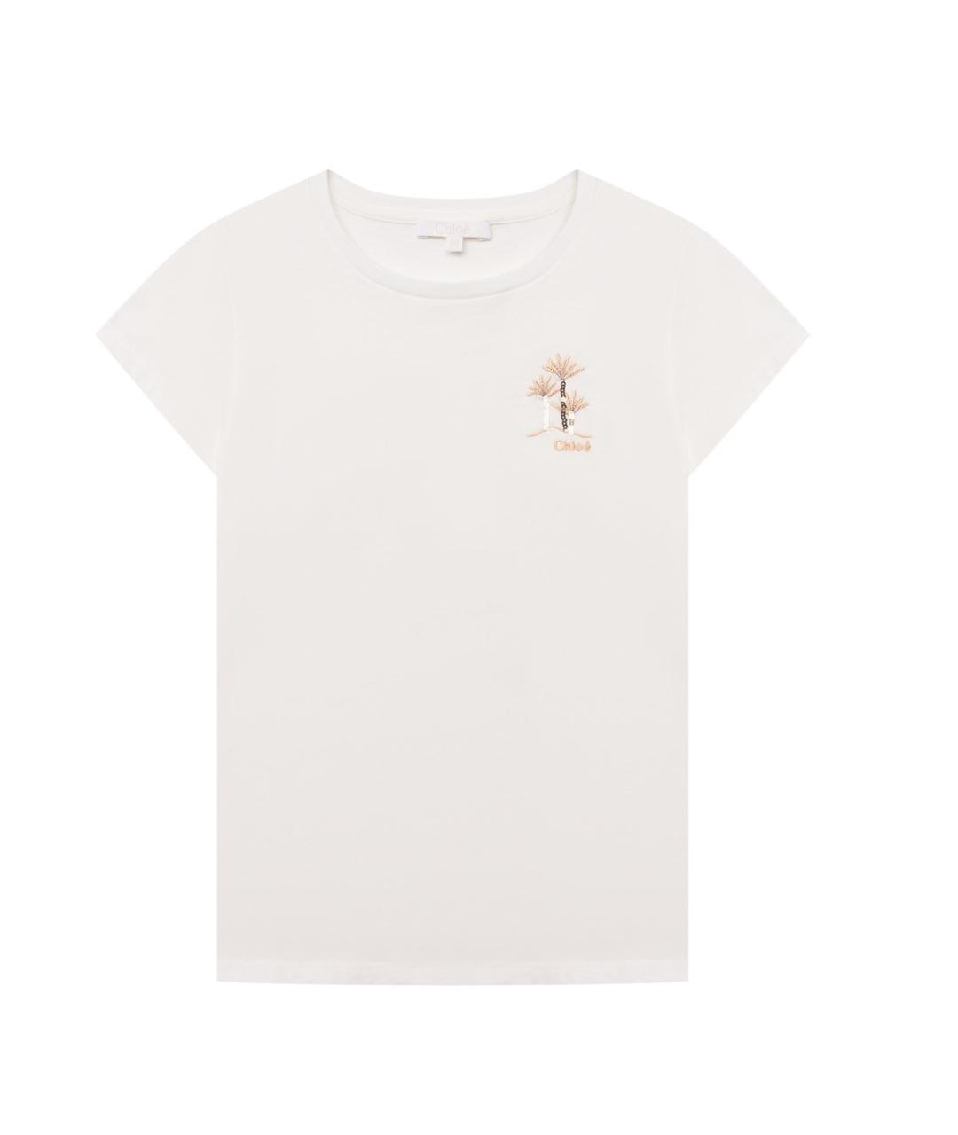 CHLOE Белый хлопковый детская футболка / топ, фото 1