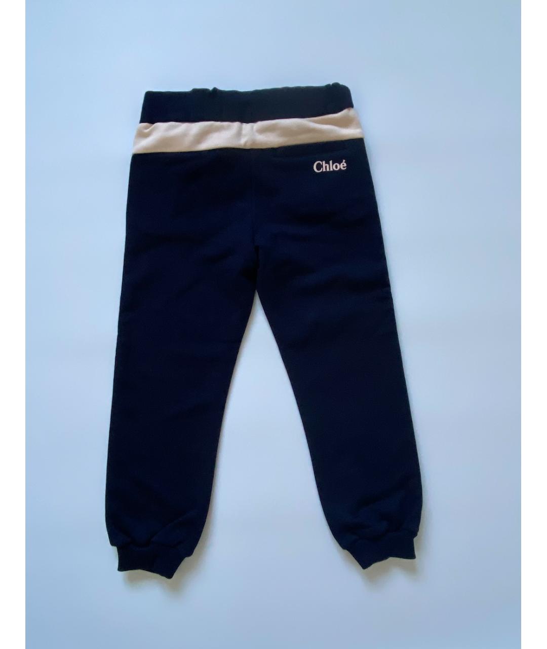 CHLOE Синие хлопковые брюки и шорты, фото 2