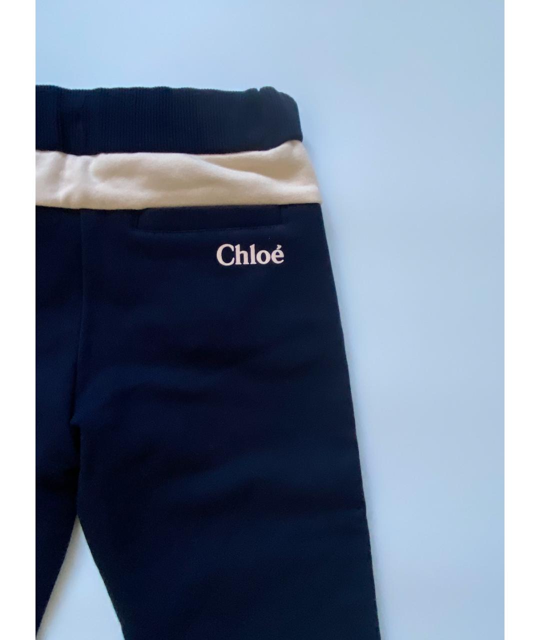 CHLOE Синие хлопковые брюки и шорты, фото 3